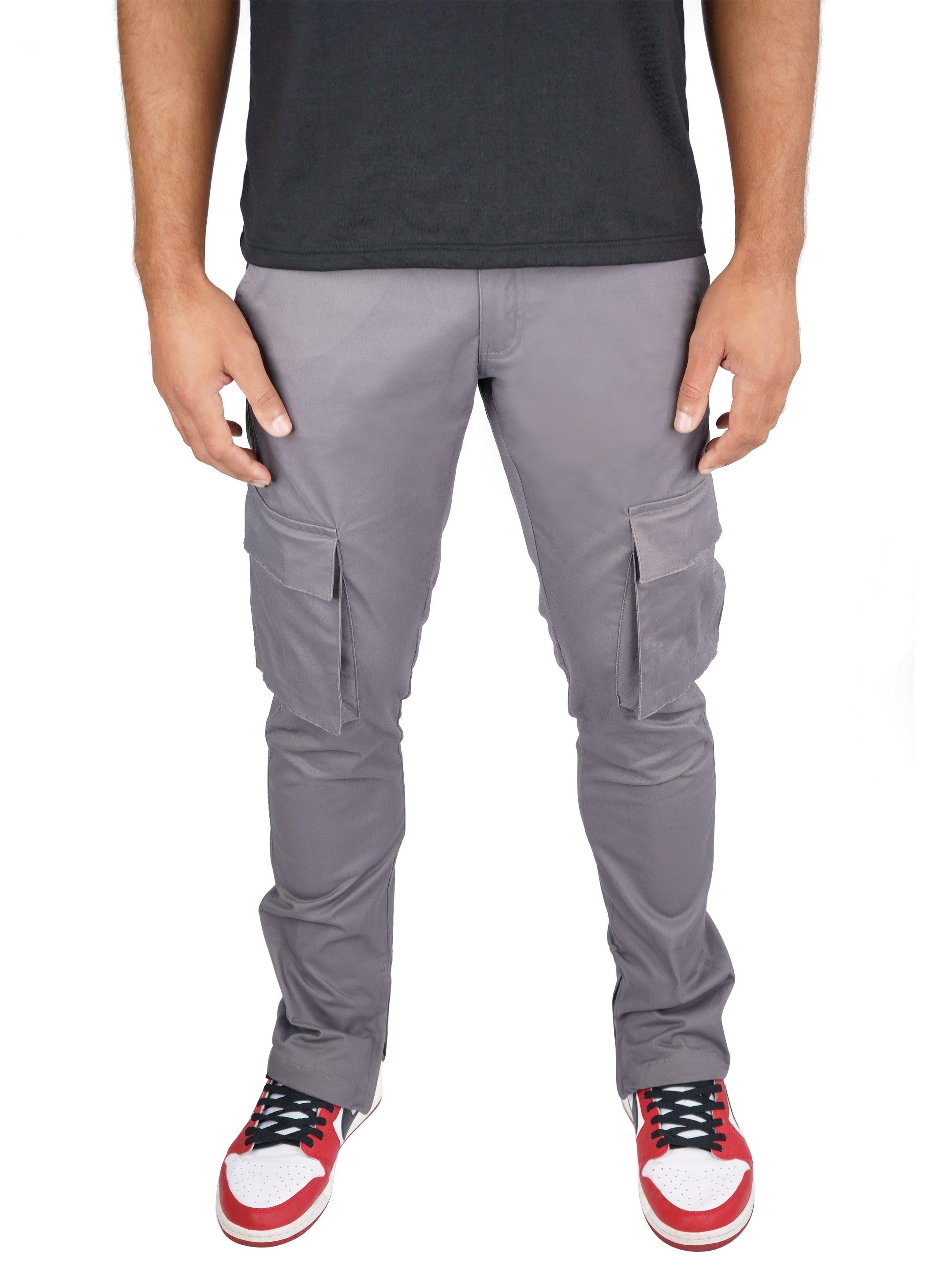 Buy LIFE Mens 6 Pocket Solid Cargo Pants | Shoppers Stop